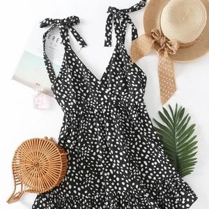 Dalmatian print cami dress